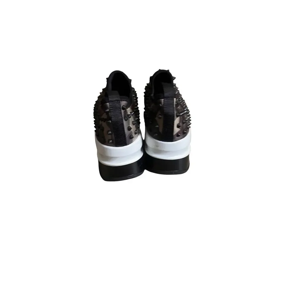 GIANNI BINI Pellow Camo Studded Slip-On Platform Wedge Sneakers| Women’s: 7.5/8